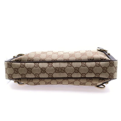 Gucci GG Canvas Abby Handbag One Shoulder Bag Beige Canvas And Leather 130738