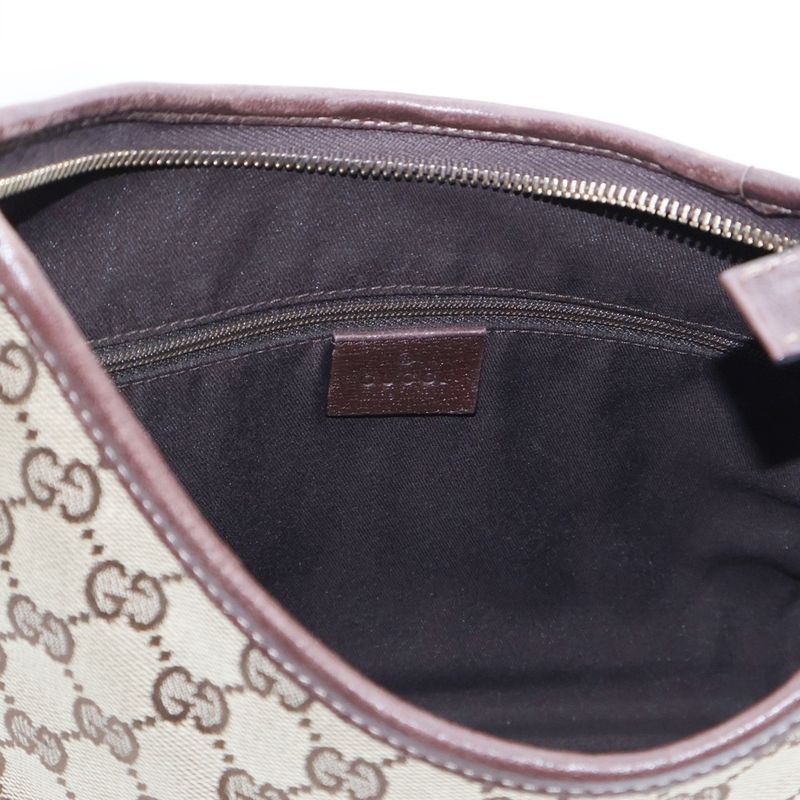 Gucci GG Canvas Abby Handbag One Shoulder Bag Beige Canvas And Leather 130738