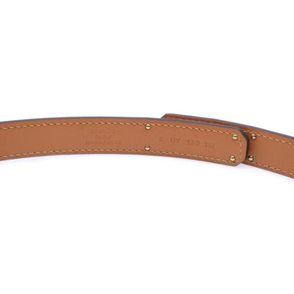 Hermes Kelly Belt Epson Leather Black Pink Gold Hardware Stamped K