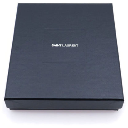 Saint Laurent Paris Logo Quilted Fragment Case Card Case Small Wallet Black