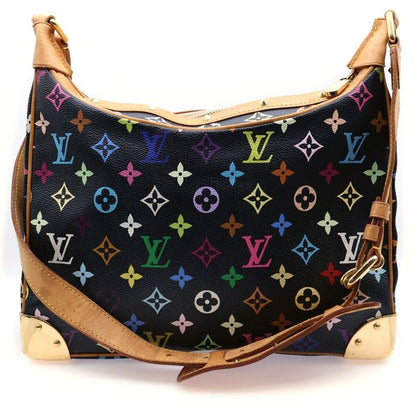 Louis Vuitton Monogram Multicolor Boulogne Shoulder Bag Black Pvc×leather M92638