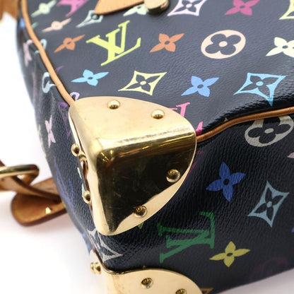 Louis Vuitton Monogram Multicolor Boulogne Shoulder Bag Black Pvc×leather M92638