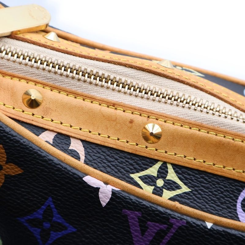 Louis Vuitton Monogram Multicolor Boulogne Shoulder Bag Black Pvc×leather M92638