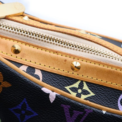 Louis Vuitton Monogram Multicolor Boulogne Shoulder Bag Black Pvc×leather M92638