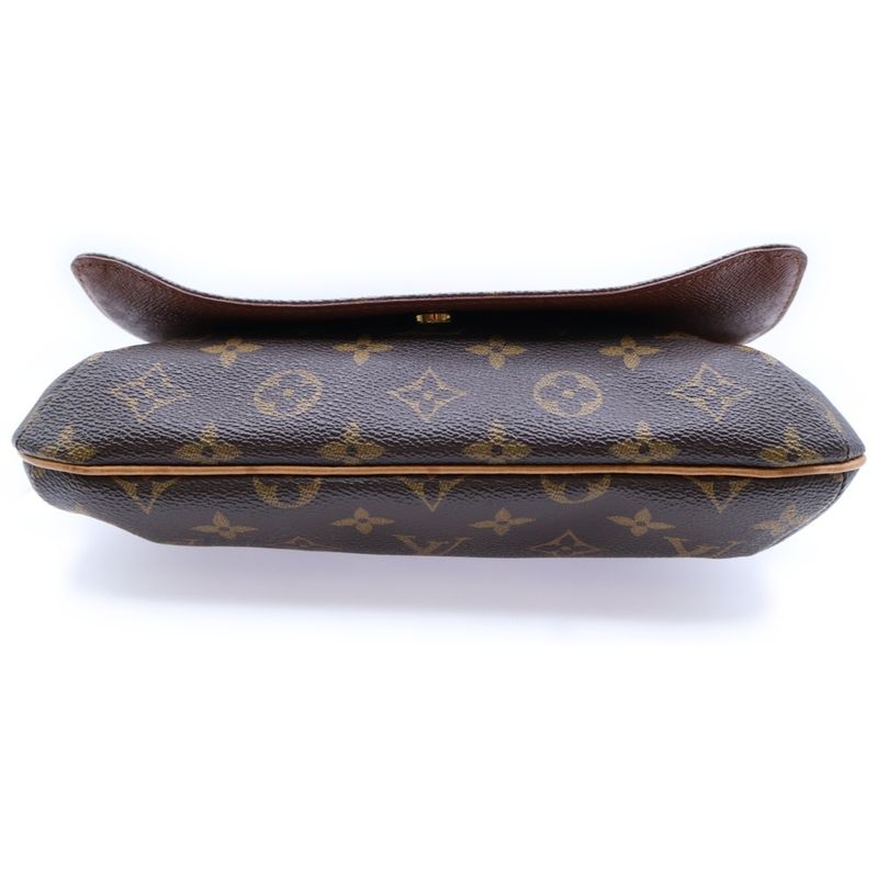 Louis Vuitton Musette Tango Monogram PVC Leather Shoulder Bag Gold Hardware