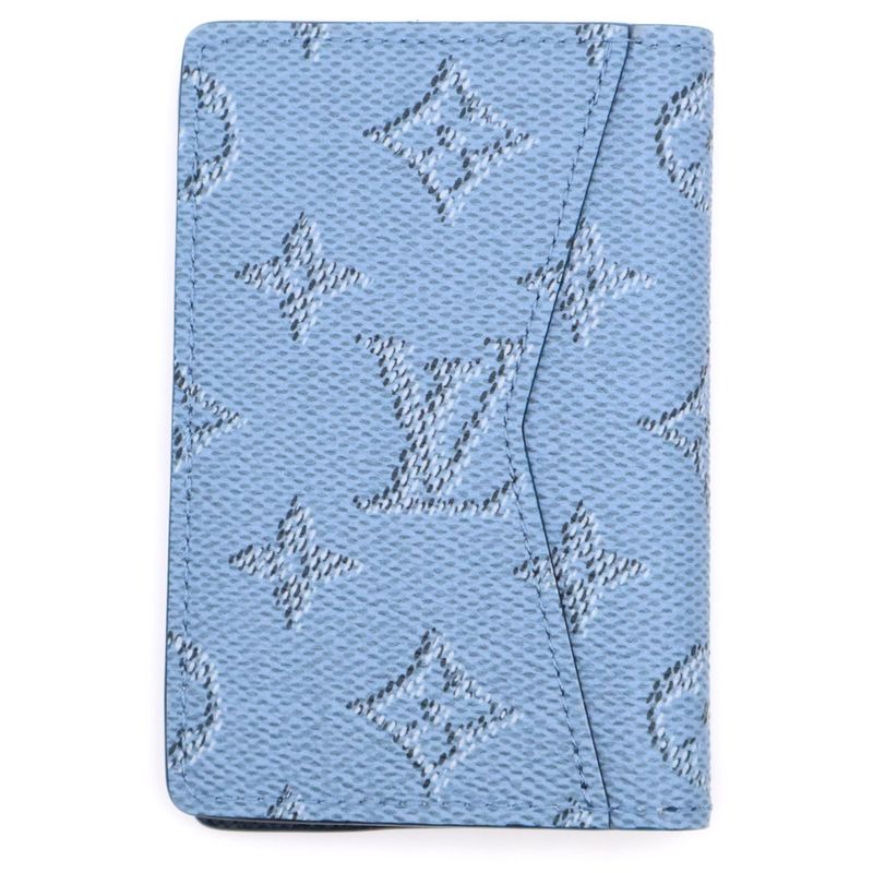 Louis Vuitton Monogram Organizer Deux Poches Fragment Case Card Case Light Blue