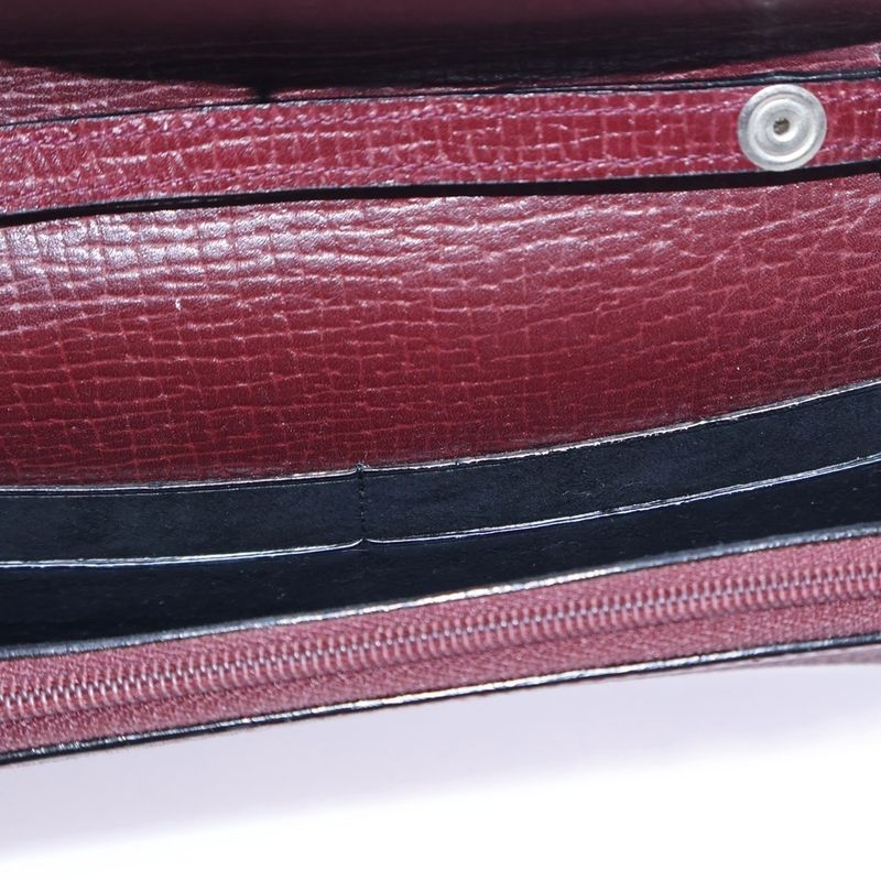 Loewe Valentine Shoulder Wallet Mini Bag Shoulder Bag Bordeaux Wine Red Leather
