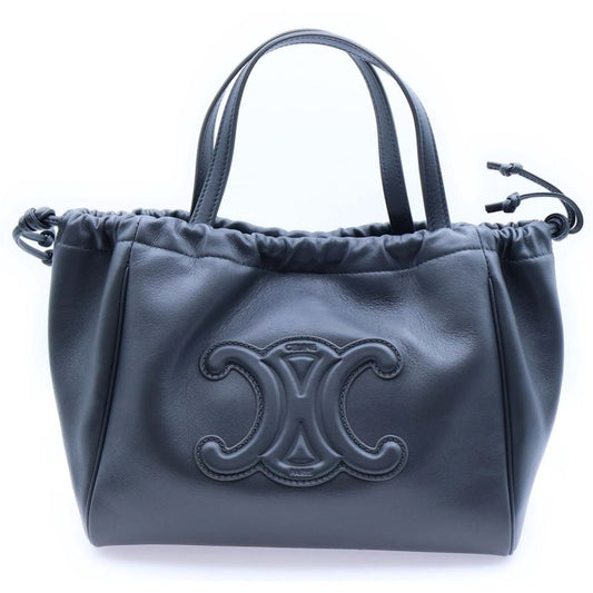 Celine Small Cabas Drawstring 2WAY Bag Shoulder Bag Mini Bag Handbag Gray
