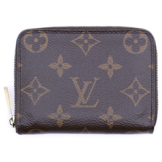 Louis Vuitton Monogram Zippy Coin Purse Coin Case Compact Wallet Brown PVC