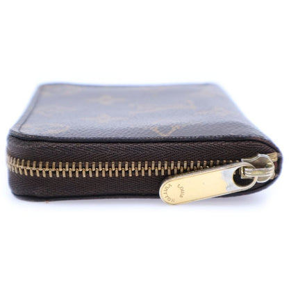 Louis Vuitton Monogram Zippy Coin Purse Coin Case Compact Wallet Brown PVC