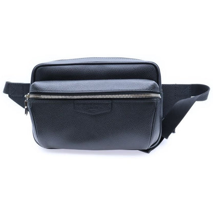 Louis Vuitton Taiga Bum Bag Waist Bag Body Bag Shoulder Bag Black Leather