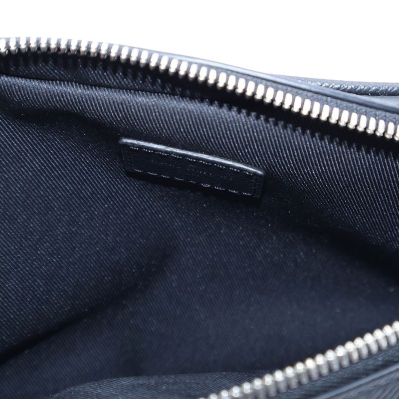 Louis Vuitton Taiga Bum Bag Waist Bag Body Bag Shoulder Bag Black Leather