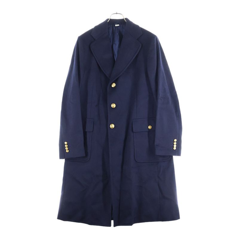 Gucci 20AW Cashmere Long Chester Coat Navy 625863