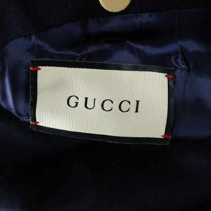 Gucci 20AW Cashmere Long Chester Coat Navy 625863