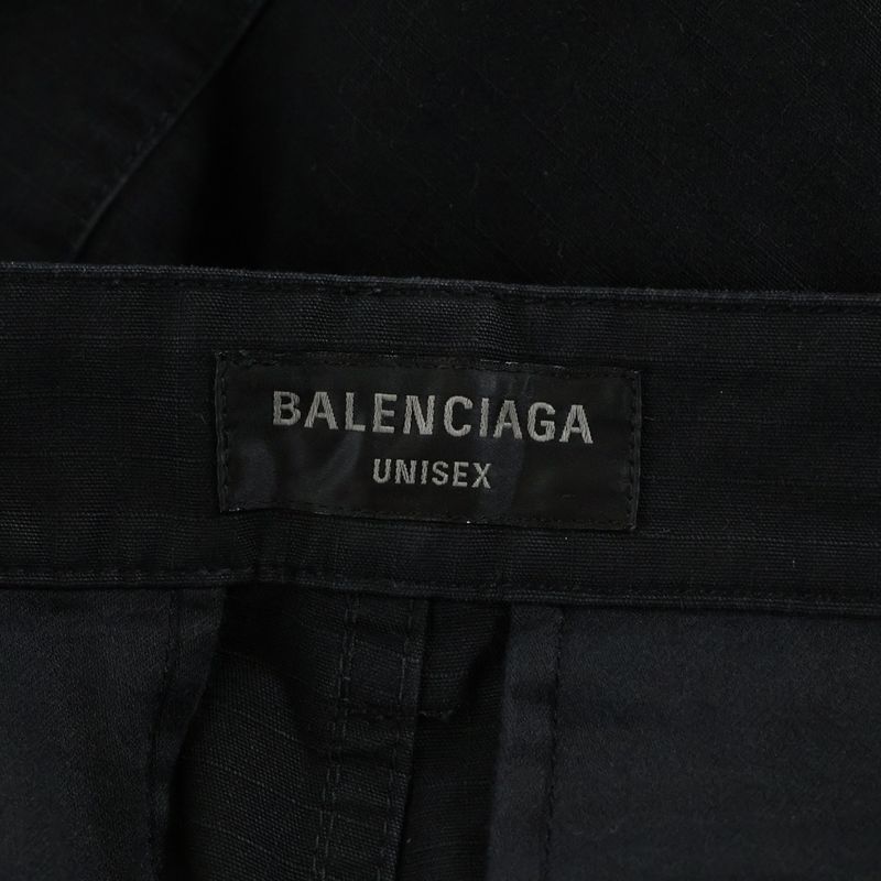 Balenciaga Flared Cargo Pants Flared Cargo Long Pants Black 768810