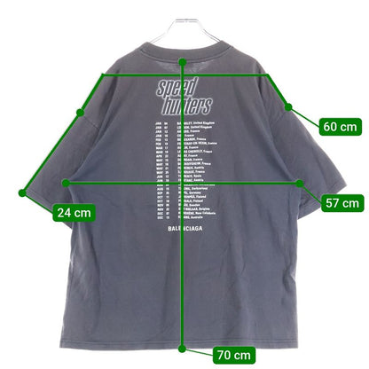 Balenciaga 19AW Speed Hunters Speed Hunters Print Crew Neck Short Sleeve