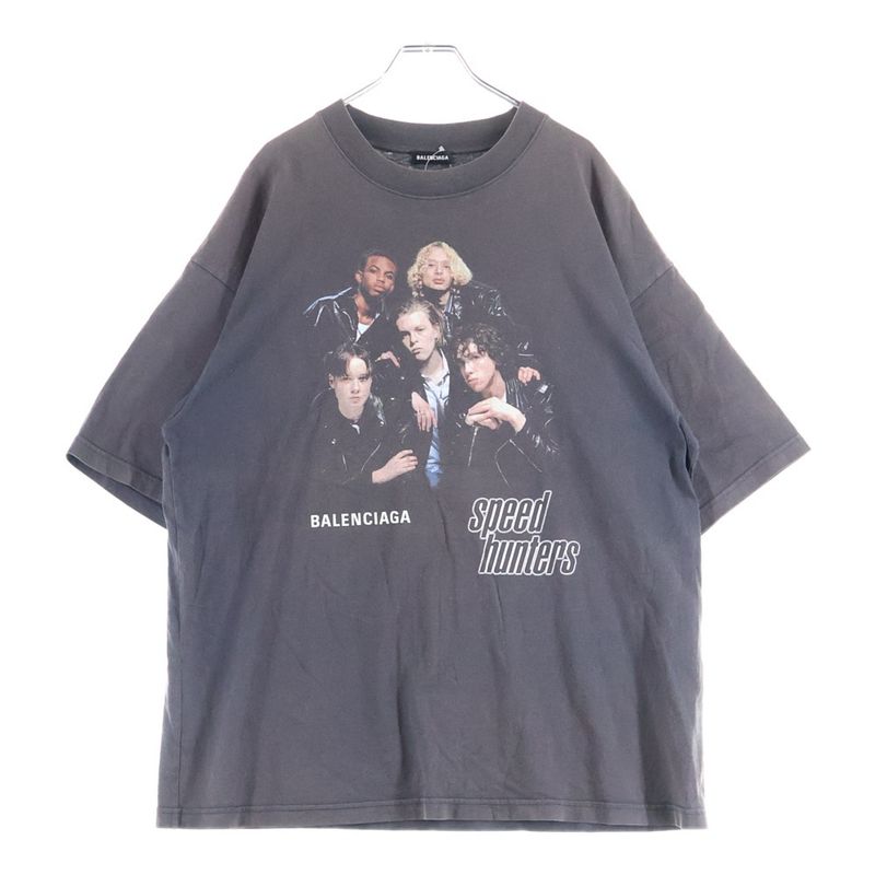 Balenciaga 19AW Speed Hunters Speed Hunters Print Crew Neck Short Sleeve