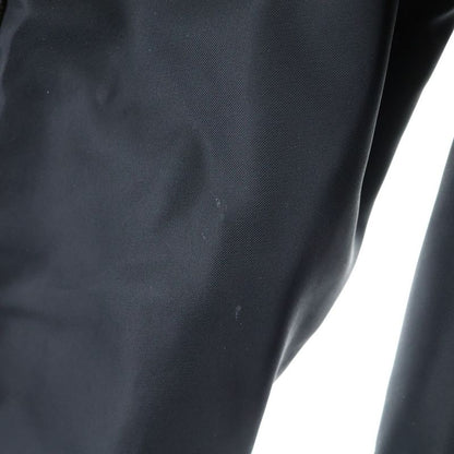 Celine 25SS Logo Embroidered Nylon Zip-up Coach Jacket Black Rv08x195x