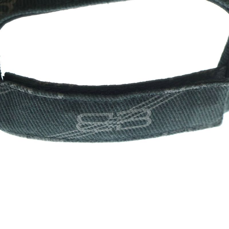 Balenciaga BB Logo Baseball Cap Hat Black Cotton 704104