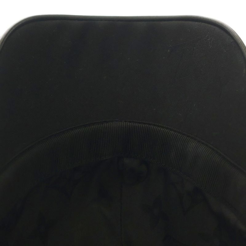 Louis Vuitton Cap LV Iconic Logo Embroidery Hat Noir Black M7050m Gold Hardware