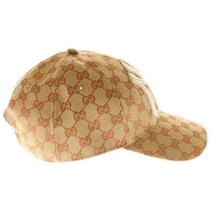 Gucci 18AW NEW YORK Yankees GG Baseball CAP Yankees Baseball Cap Hat Brown