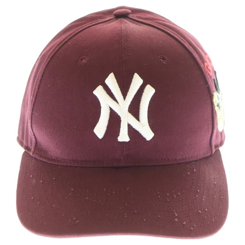 Gucci 18AW NEW YORK Yankees Baseball CAP Butterfly Embroidered Yankees Baseball