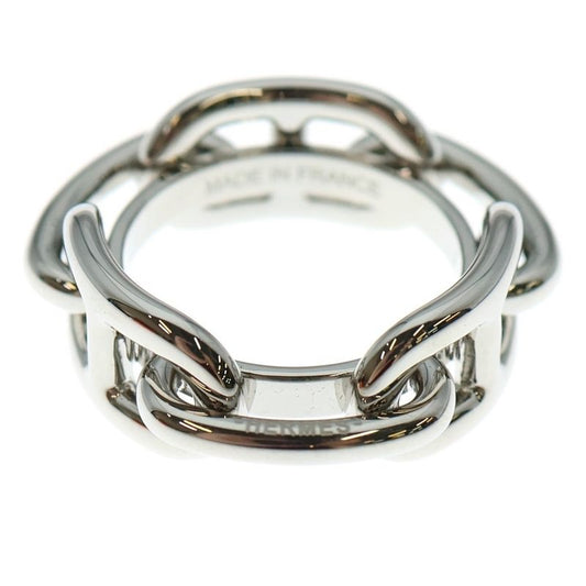 Hermes Chaine D'ancre Scarf Ring Silver