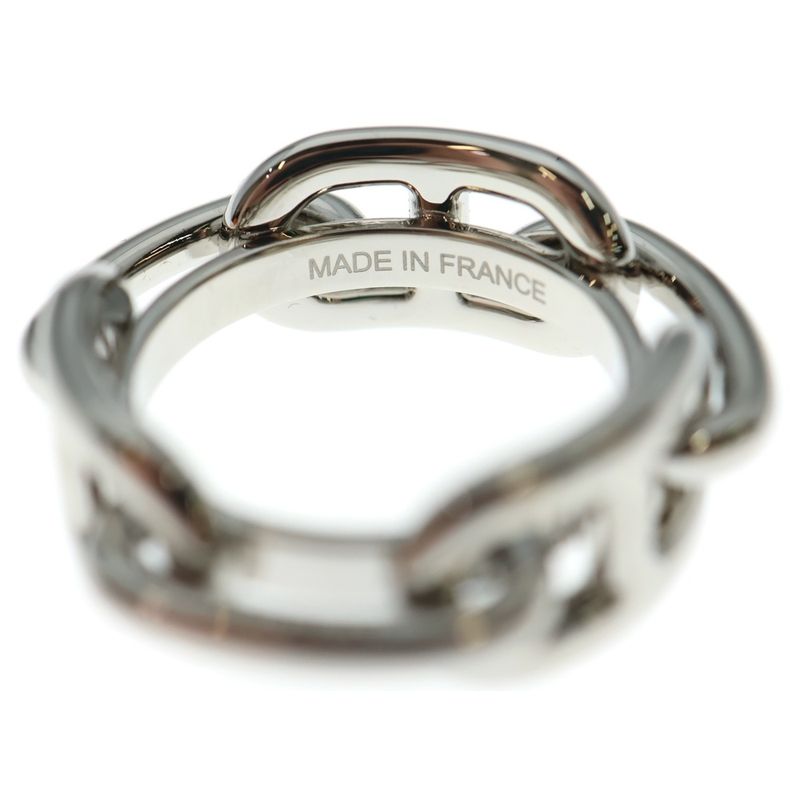 Hermes Chaine D'ancre Scarf Ring Silver