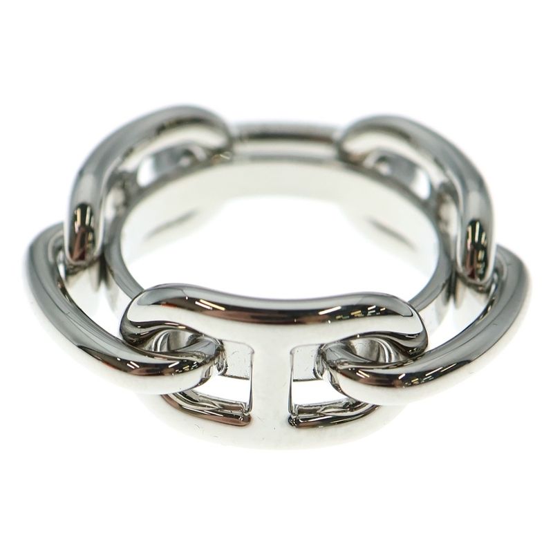 Hermes Chaine D'ancre Scarf Ring Silver