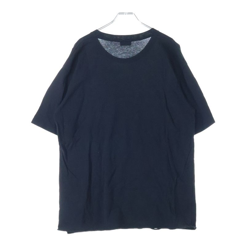 Saint Laurent Paris Logo Print T-shirt Short Sleeves Black/blue 480406