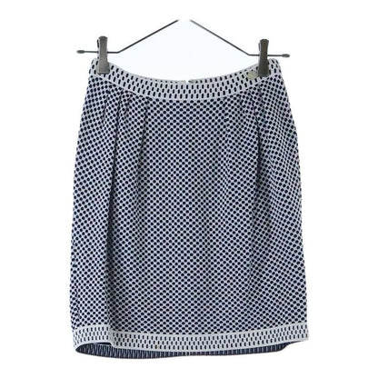 Chanel Coco Logo Plate Viscose Rayon Knit Waffle Fabric Medium Tight Skirt