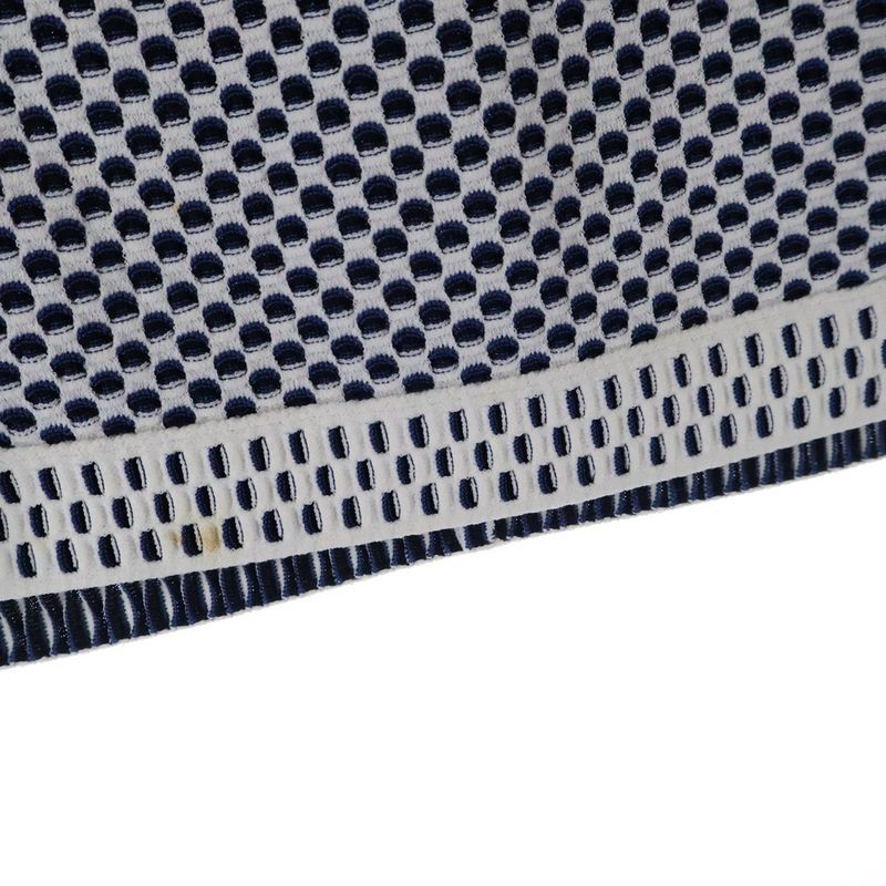 Chanel Coco Logo Plate Viscose Rayon Knit Waffle Fabric Medium Tight Skirt