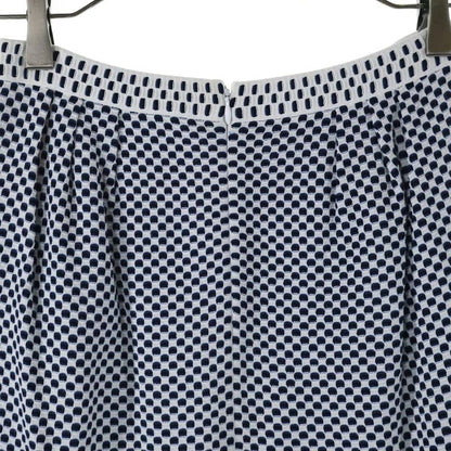 Chanel Coco Logo Plate Viscose Rayon Knit Waffle Fabric Medium Tight Skirt