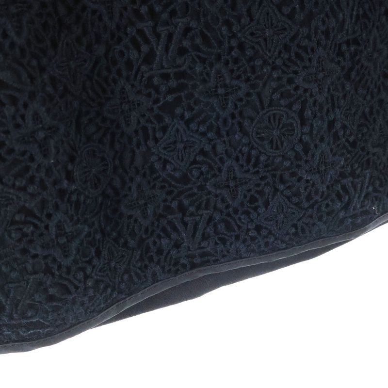 Louis Vuitton 14AW Monogram Flower Pattern Lace Switch Acetate Rayon Flared