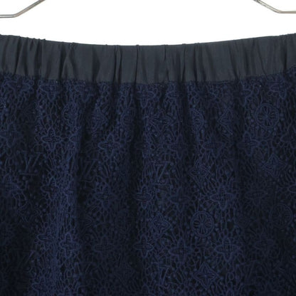 Louis Vuitton 14AW Monogram Flower Pattern Lace Switch Acetate Rayon Flared