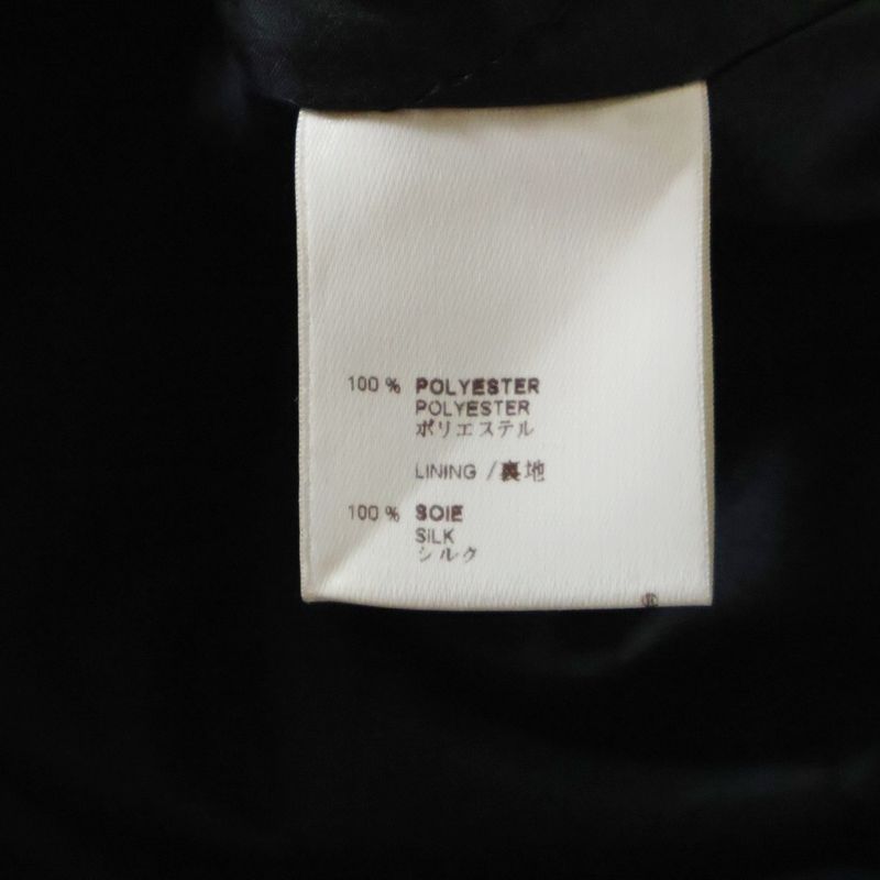 Louis Vuitton 06AW Deformed Walnut Button Stand Collar Zip-up Cotton Short