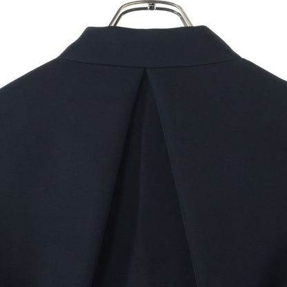 Louis Vuitton 06AW Deformed Walnut Button Stand Collar Zip-up Cotton Short