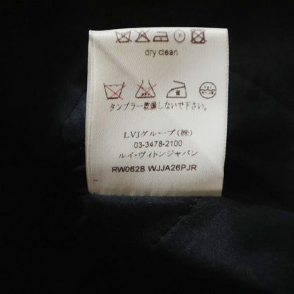 Louis Vuitton 06AW Deformed Walnut Button Stand Collar Zip-up Cotton Short