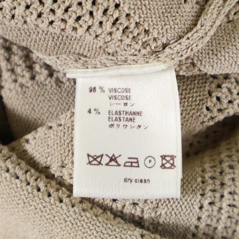 Louis Vuitton 06SS Flower Pattern Rayon Knit Sleeveless Medium Tight Dress