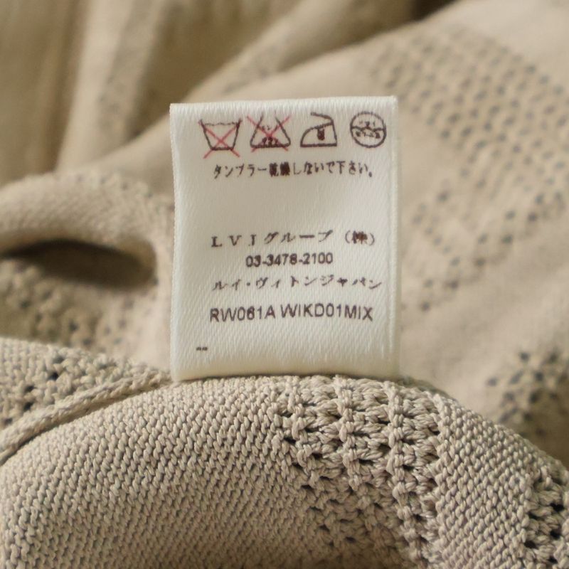 Louis Vuitton 06SS Flower Pattern Rayon Knit Sleeveless Medium Tight Dress