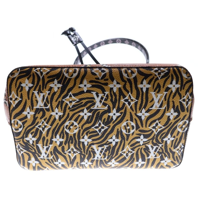 Louis Vuitton Monogram Jungle Neonoe Handbag Shoulder Bag Brown And Black Gold