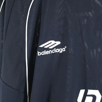 Balenciaga 24SS Soccer Logo Oversized Short-sleeved T-shirt Black 777705