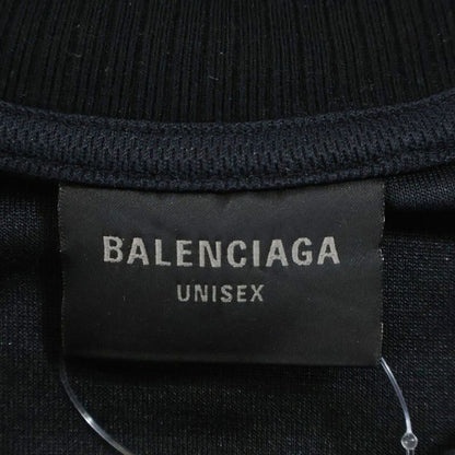 Balenciaga 24SS Soccer Logo Oversized Short-sleeved T-shirt Black 777705