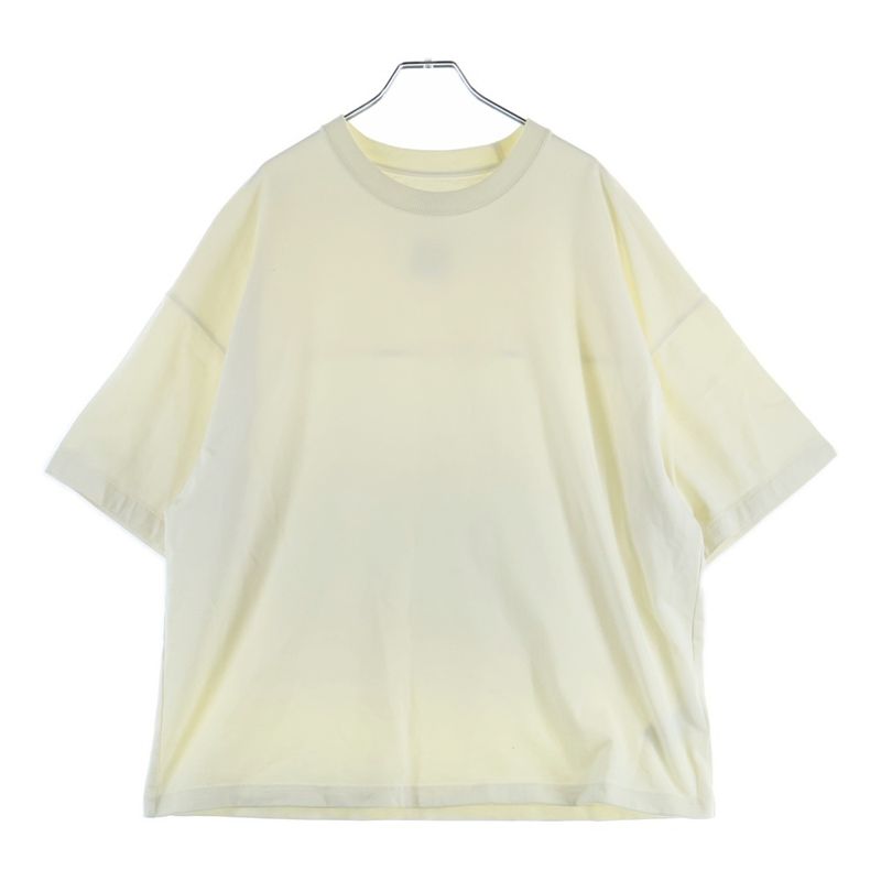 Bottega Veneta Oversized Crew Neck T-shirt Short Sleeves Cut And Sewn White