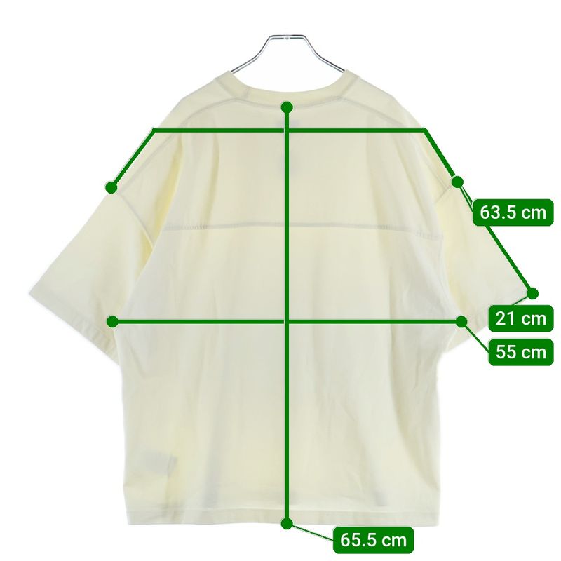 Bottega Veneta Oversized Crew Neck T-shirt Short Sleeves Cut And Sewn White