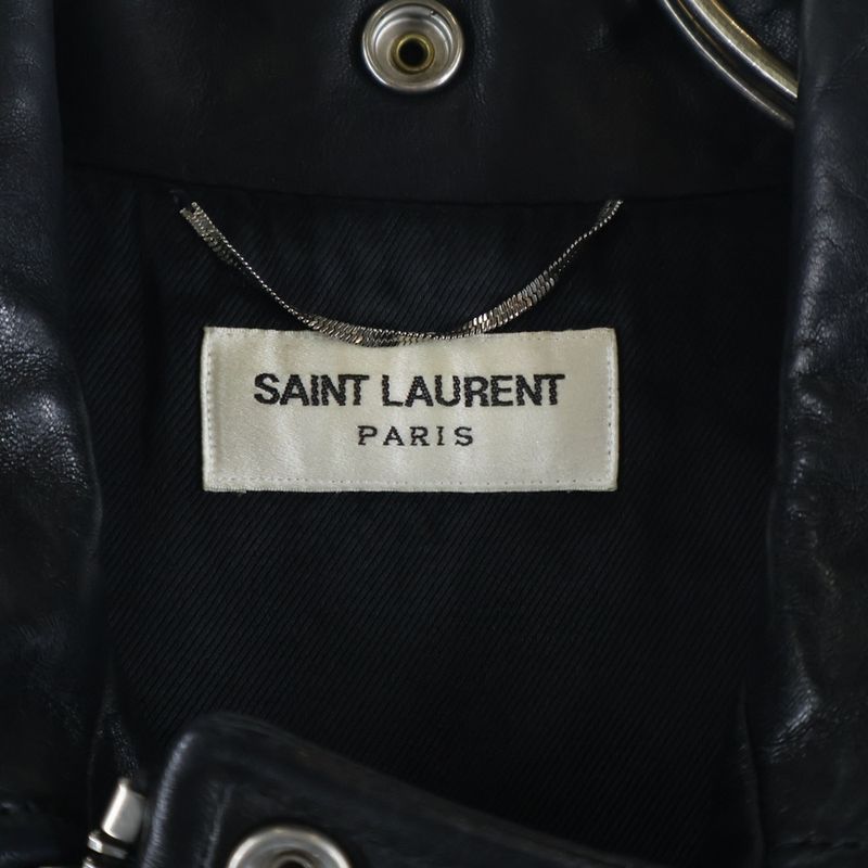 Saint Laurent Paris 15AW Edition L01 Classic Motorcycle Leather Riders Jacket