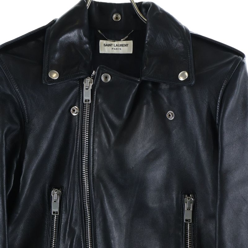 Saint Laurent Paris 15AW Edition L01 Classic Motorcycle Leather Riders Jacket