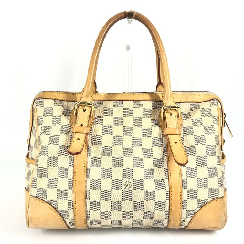 Louis Vuitton Handbag Bar Cles PM Bar Cles PM N52001 Damier Azure Canvas White