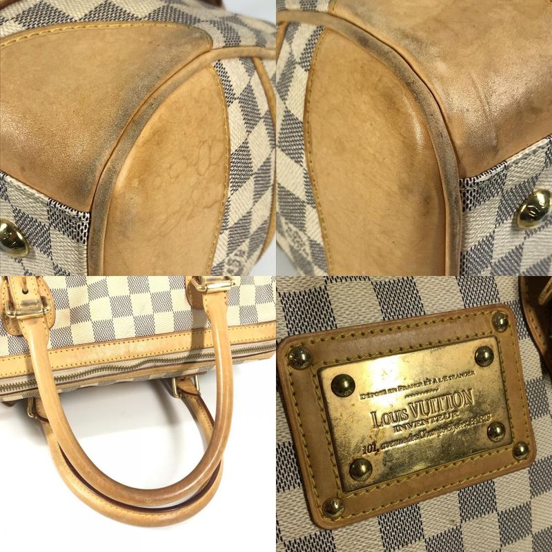 Louis Vuitton Handbag Bar Cles PM Bar Cles PM N52001 Damier Azure Canvas White