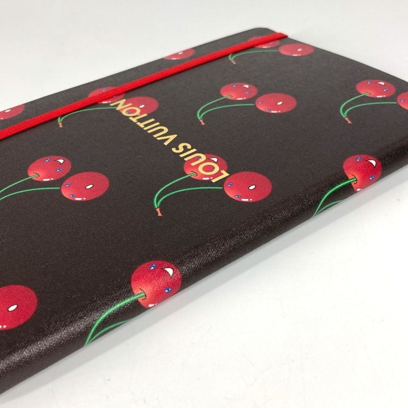 Louis Vuitton Notebook MM Jane Cherry Gi1371 Paper Brown